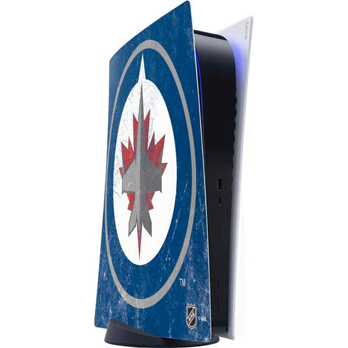 NHL Winnipeg Jets Distressed Logo PlayStation PS5 Skins